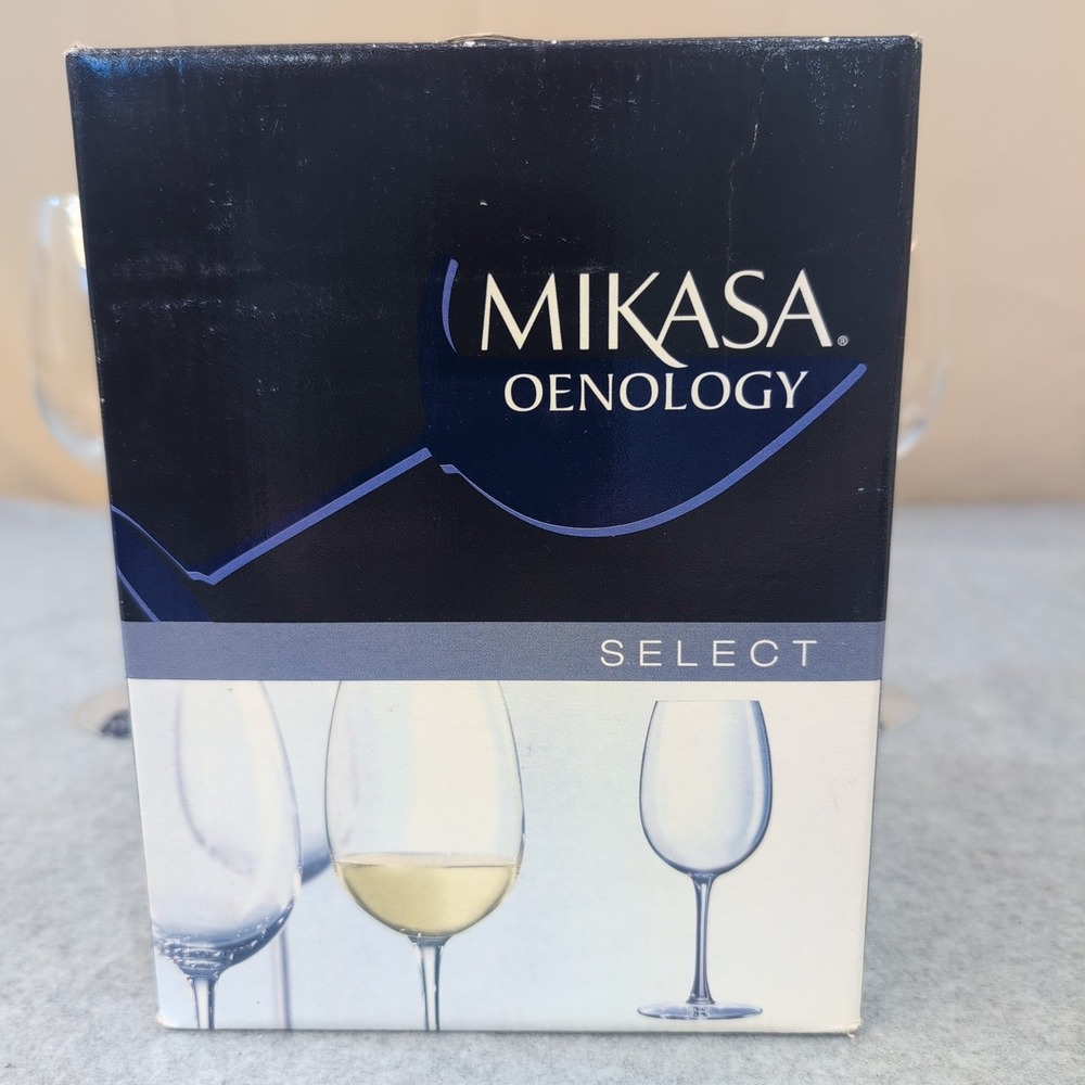 Mikasa Oenology Select Tulip Wine Glasses Set of 4 France Elegant Stemware NOS - Picture 2 of 8